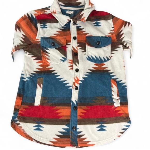 Weekends Tops - Weekends Everyday Mesa Aztec Fleece Shacket – Women’s Medium